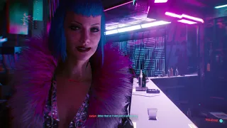 Cyberpunk - Meeting Evelyn Parker at Lizzies Bar (The Information) || Psycho Graphics + RTX (4K)