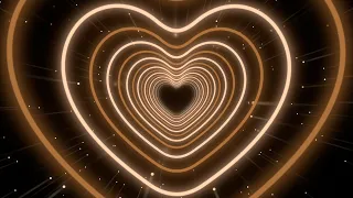 Animated Video🤎Brown Heart Background | Heart Screensaver | Tunnel Background Video Loop 8 Hours