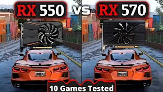 Rx 550 vs Rx 570 | How Big Is The Difference? | 10 Games Tested