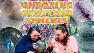 Unboxing Gem Spheres & Eggs: Selenite, Citrine & More!