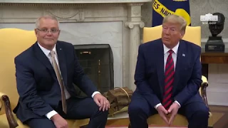 President Trump Participates in a Bilateral Meeting with the Prime Minister of Australia