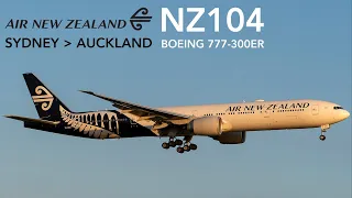 Air New Zealand NZ104 : Flying from Sydney to Auckland