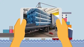 Container loading and unloading system / Система погрузки и разгрузки контейнеров