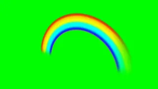 Animated 3D Rainbow - Free Green Screen