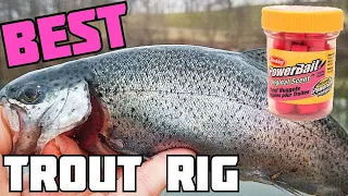 BEST Powerbait Trout Rig/Setup | Rainbow trout fishing for stocked trout in ponds & lakes