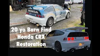 Honda CRX 1991 | 20 yo Barn Find |Restoration