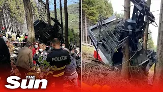 Italy cable car crash-  At least 14 dead and child in hospital