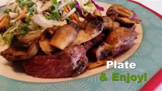 Air Fry Recipe for Steak & Mushroom You Will Love