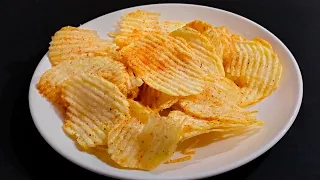 Potato Chips Recipe | Easy Potato Chips | Lays Style Homemade Crispy Potato Chips Recipe #Shorts