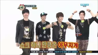 121024 Ramdom BTOB dancing to Beast and 4Minute @ Weekly Idol (cut)