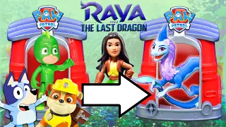 Raya and the Last Dragon Join Bluey for Transformations with Paw Patrol