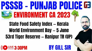 JAN TO JUNE 2023 ENVIRONMENT CURRENT AFFAIRS MCQ WITH GILLZ MENTOR