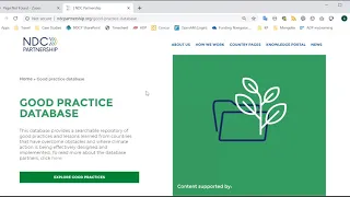 NDC Partnership Knowledge Portal Online Training