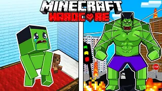 I Survived 1000 DAYS as HULK in HARDCORE Minecraft! - Green Beasts Compilation