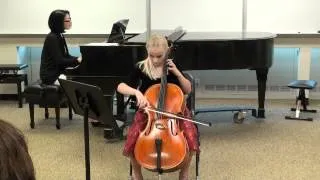 Caitlin Plays Marcello Sonata E Minor Allegro 6-02-12