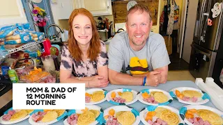 MOM AND DAD OF 12 MORNING ROUTINE