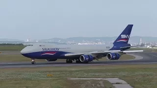 Silk Way West Airlines Boeing 747 landing at Vienna Airport | VQ-BWY