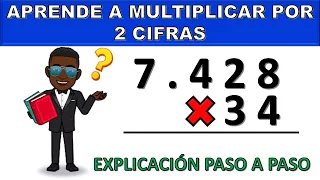 Multiplicación por dos 2 cifras para niños de primaria