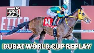 2023 Dubai World Cup Replay | USHBA TESORO Rallies Late, Catches ALGIERS For Victory