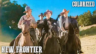 New Frontier | COLORIZED | John Wayne | Classic Western Film | Cowboys | Wild West