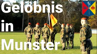 Gelöbnis 5./ Versorgungsbataillon 141 Bundeswehr Kaserne Panzertruppenschule Munster