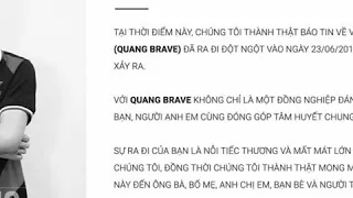 Tin Buồn YouTube Quang Brave Đã Mất