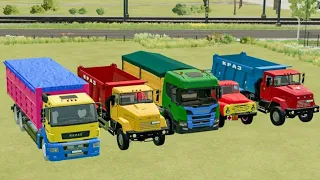 TRANSPORTING ALL TRUCKS COLOUR GO TO PARKING! - FARMING SIMULATOR 22