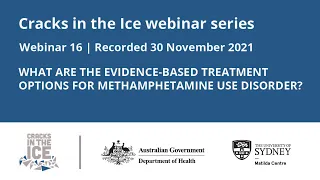 What are the evidence-based treatment options for methamphetamine use disorder?