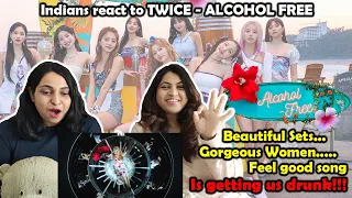 TWICE's "Alcohol-Free" M/V  | Indian Sisters React | We Got Drunk! #TWICE #TasteofLove #AlcoholFree