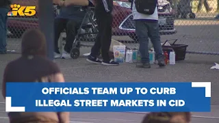 Seattle police, SDOT team up to curb illegal street markets in Chinatown-International District