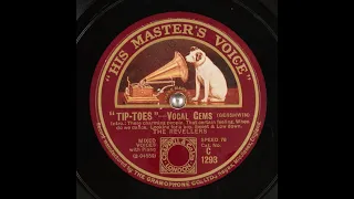 George Gershwin songs, Gems from Tiptoes on Victor 35772 (1926) Revelers, Franklyn Baur, Gladys Rice