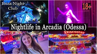 Crazy Nightlife in Odessa | Arcadia by Night | IBIZA Nightclub | Arcadia Beach Sunrise | ITAKA Club