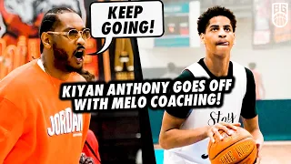 Coach Melo? Kiyan Anthony GOES OFF With MELO COACHING!