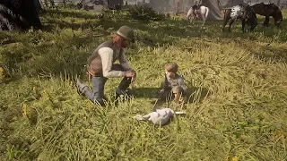 Sean and Jack find a Rabbit / Hidden Dialogue / Red Dead Redemption 2