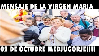 MENSAJE TRADUCIDO APARICIÓN MEDJUGORJE DE LA VIRGEN MARIA A LA VIDENTE MIRJANA 02 DE OCTUBRE 2019