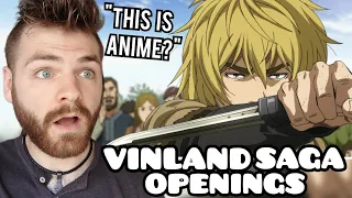 First Time Reacting to "VINLAND SAGA Openings & Endings" | Non Anime Fan!