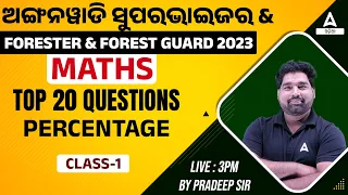ICDS, Odisha Forester And Forest Guard 2023 | Maths | Percentage ( Top 20 Questions )