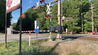 Amtrak Carolinian 80 Rolls North through Greensboro NC with 46 Leading and a Private Car