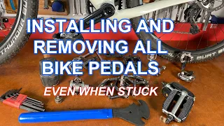 How to Install and Remove Bike Pedals Even Stuck Ones #bikerepair