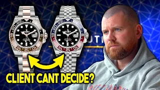 Purchase Decision - Client Cant Decide To Buy Rolex GMT Master II Root Beer Or Pepsi