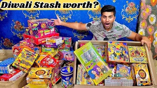 My Diwali Stash 2023 Worth ? | Different Types of Crackers in Diwali Stash 2023 | Thakur Saurav Vlog