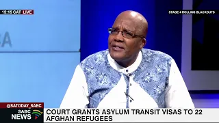 Court's decision to grant asylum permits to 22 Afghan nationals: Dr Aaron Motsoaledi