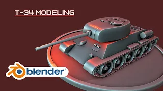 How To Model a T-34 in Medium Poly | Blender Tank Tutorial