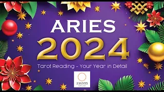 ARIES 2024 Your year in detail. All aspects covered. #livetarotreading #zodiac #tarotcards