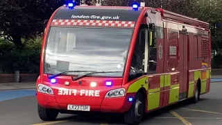 London Fire Brigade brand New Command unit seen Driver training around London (3) Times!