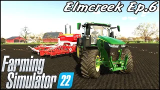 Elmcreek Ep6 Time lapse New Field Harvest Saving for Big Equipment | Farming Simulator 2022