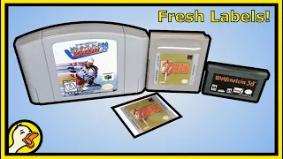 Making Replacement Game Labels for N64, GB, GBA, etc.