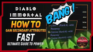How To Gain Secondary Attributes Fast - Ultimate Guide To Power - Diablo Immortal