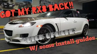 I got my RX8 back!! "How to" and updates on the drift build!!