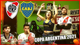 Boca vs River - Reacciones de Hinchas de River y Boca - Copa Argentina 2021 - PENALES